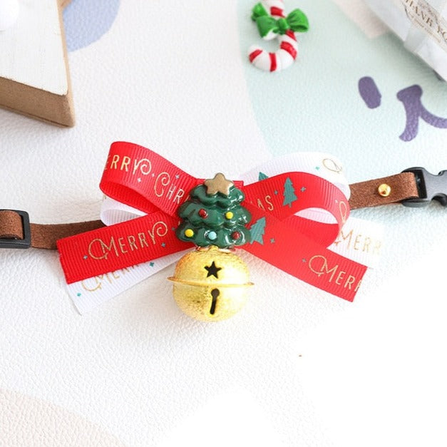 Christmas Collar Pet Bow Tie