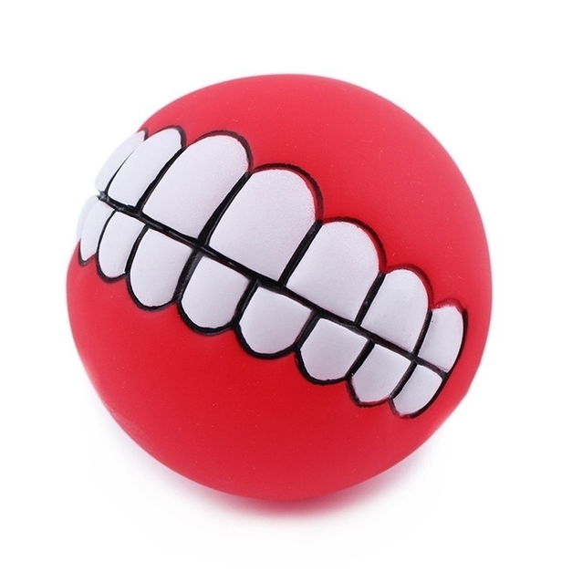 Pet Ball Teeth Silicon Chew Toys for Large Breeds