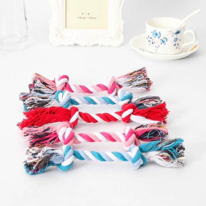 Cotton Double Rope Knot Pet Toy