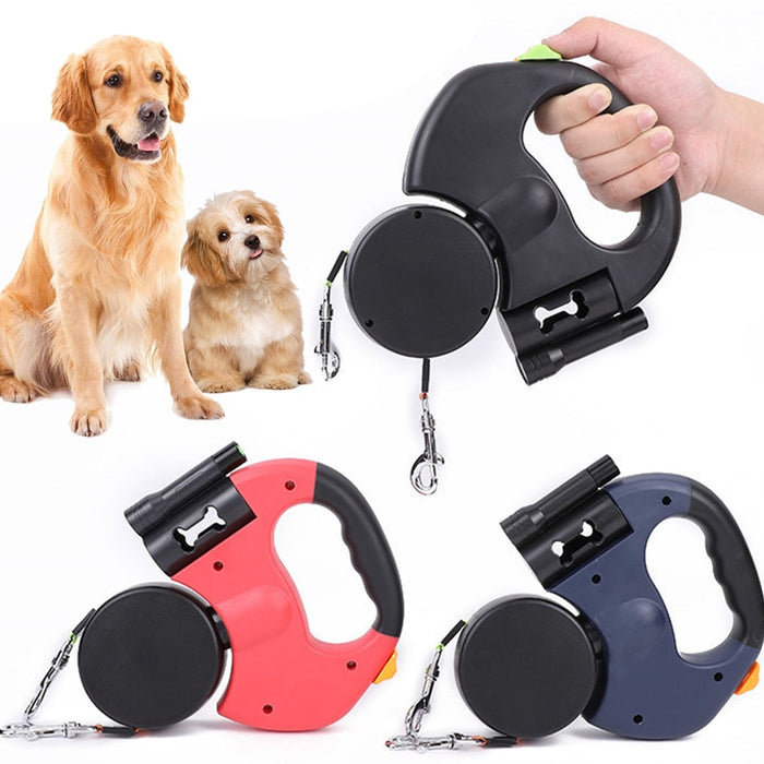 Automatic Dual Retractable Dog Leash