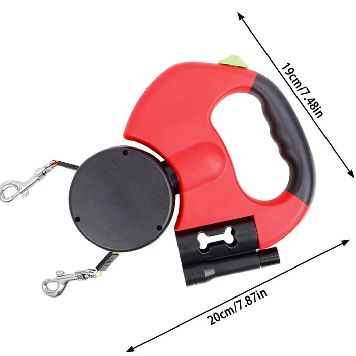 Automatic Dual Retractable Dog Leash