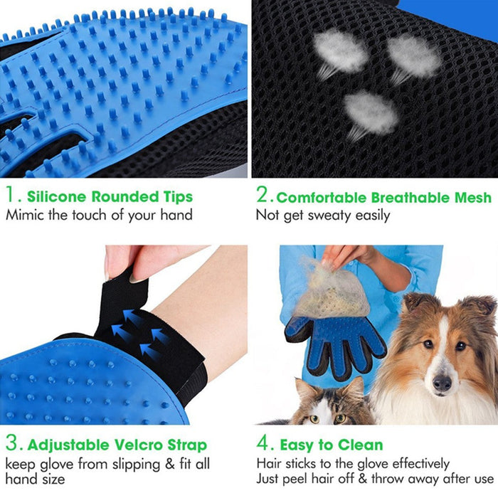 Pet Grooming Brush Glove