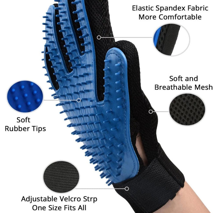 Pet Grooming Brush Glove