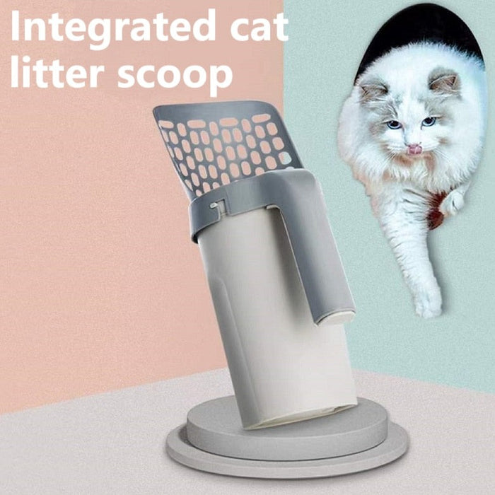 Integrated Cat Litter Shovel