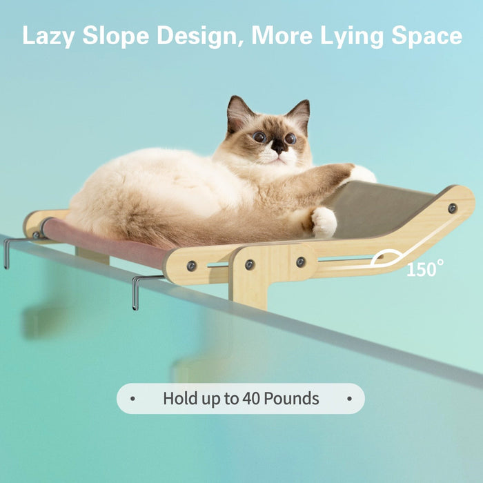 Mewoofun Sturdy Cat Window Perch Hanging Bed